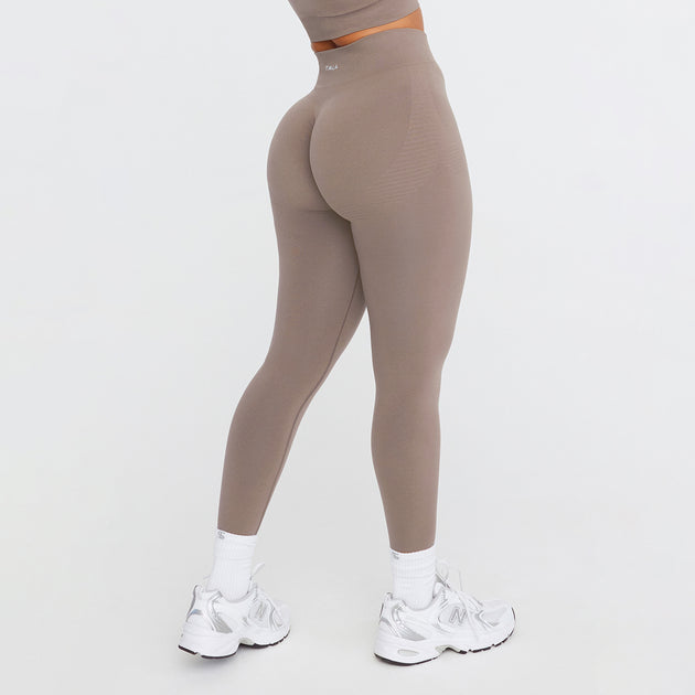 Taupe Soft Touch Jersey High Waist Leggings