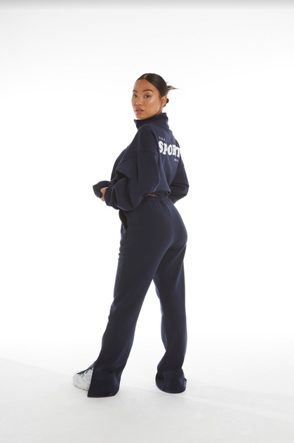 SPORTS CLUB STRAIGHT LEG JOGGER - NAVY