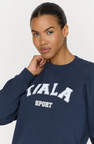 OVERSIZED CLUB SWEATSHIRT - NAVY