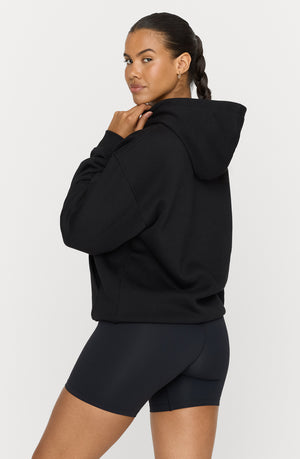 OVERSIZED CLUB HOODIE - BLACK