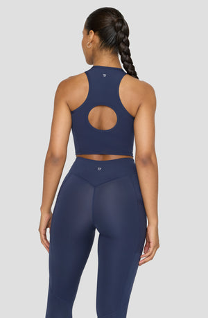 FORMTECH OPEN BACK RACER TANK - NAVY