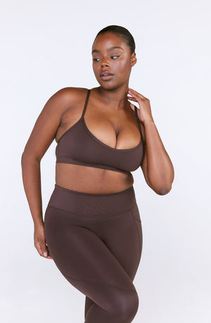 SKINLUXE LIFT SPORTS BRA - ESPRESSO