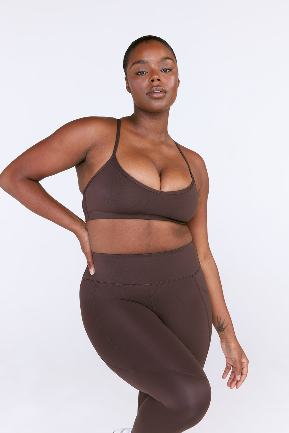 SKINLUXE LIFT SPORTS BRA - ESPRESSO