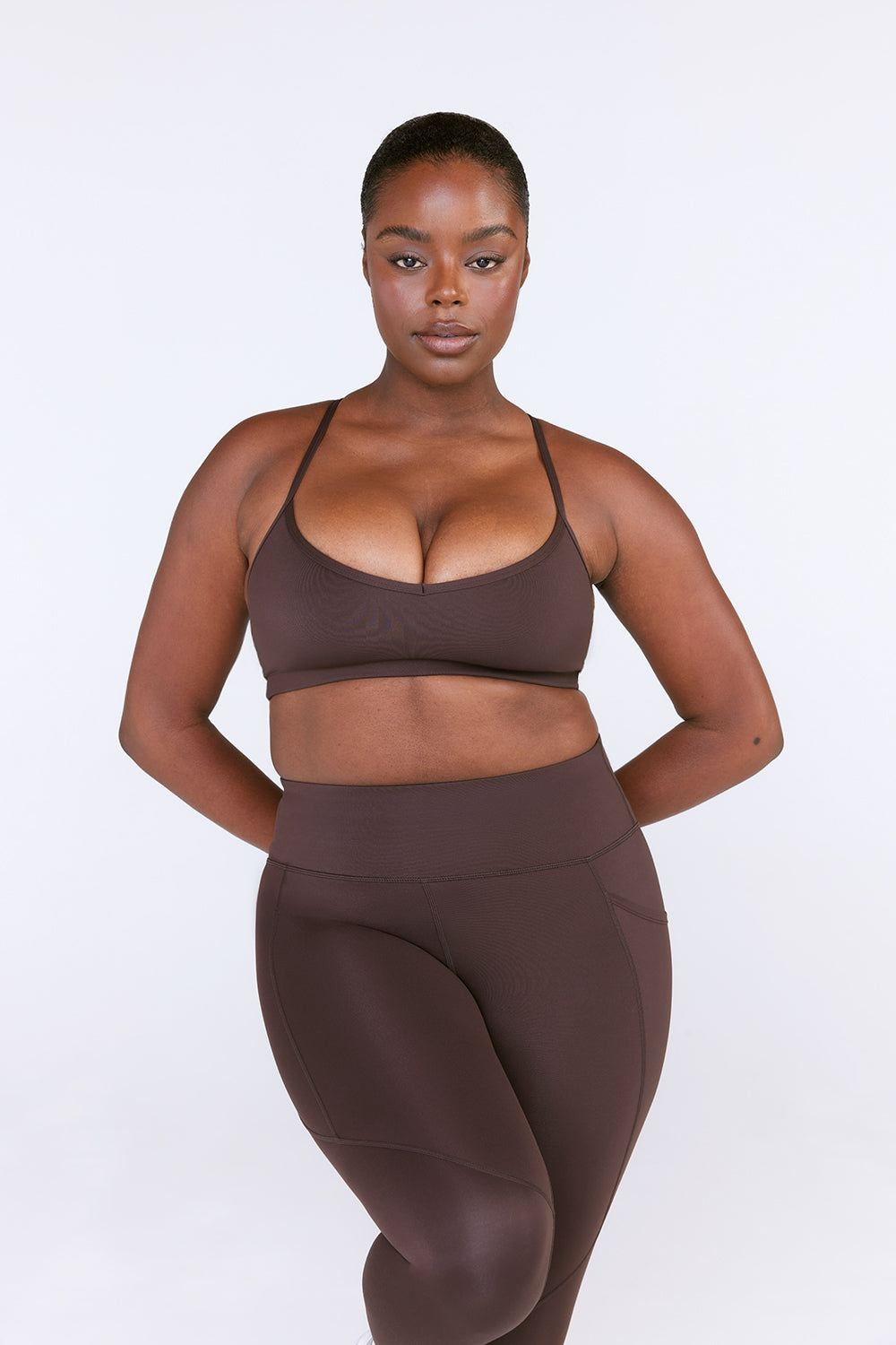 SKINLUXE LIFT SPORTS BRA - ESPRESSO