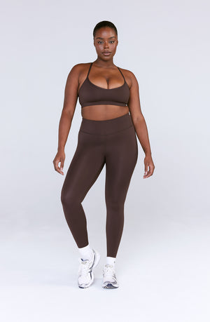 SKINLUXE HIGH WAISTED LEGGING - ESPRESSO