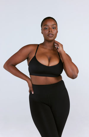 SKINLUXE LIFT SPORTS BRA - SHADOW BLACK