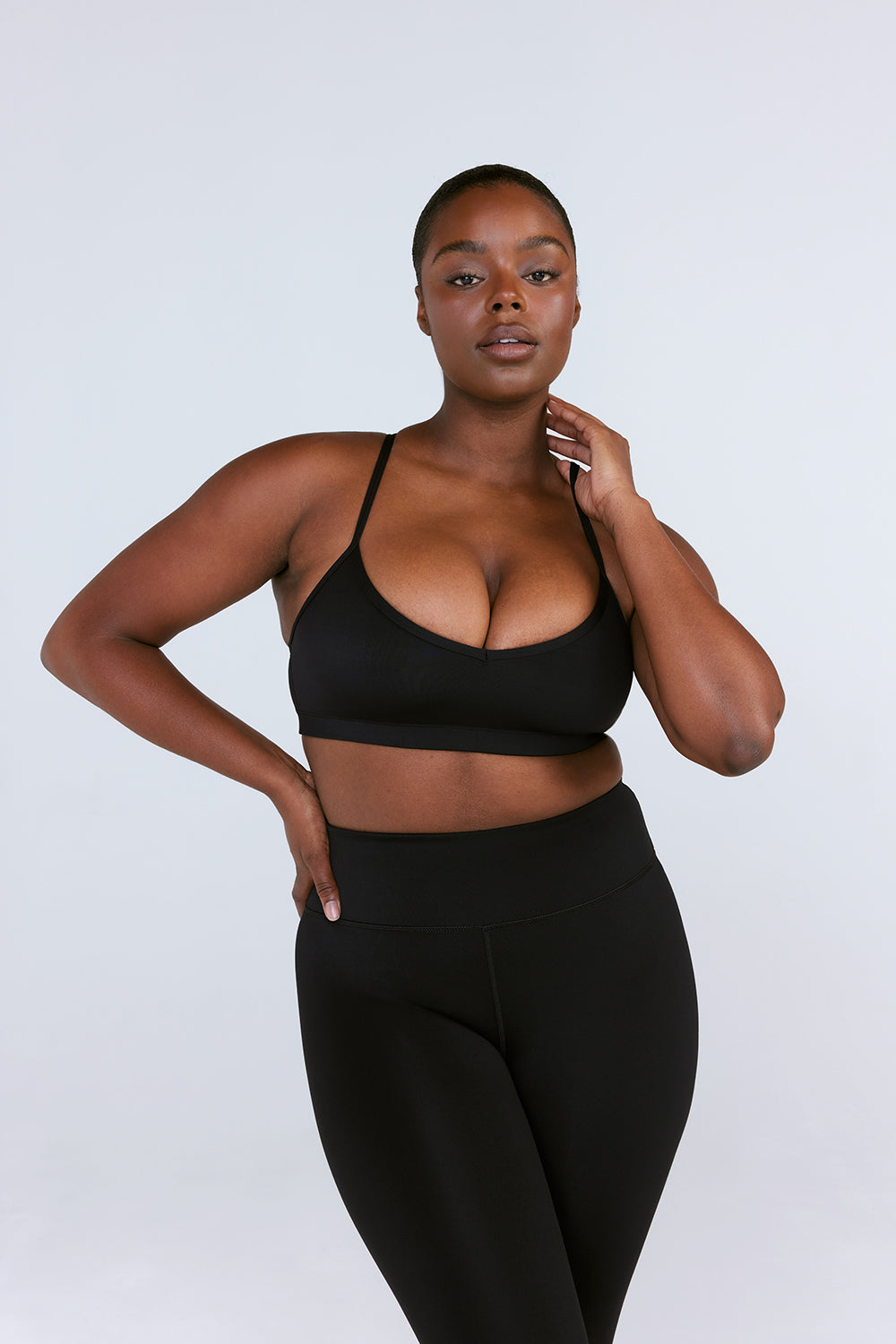 SKINLUXE LIFT SPORTS BRA - SHADOW BLACK