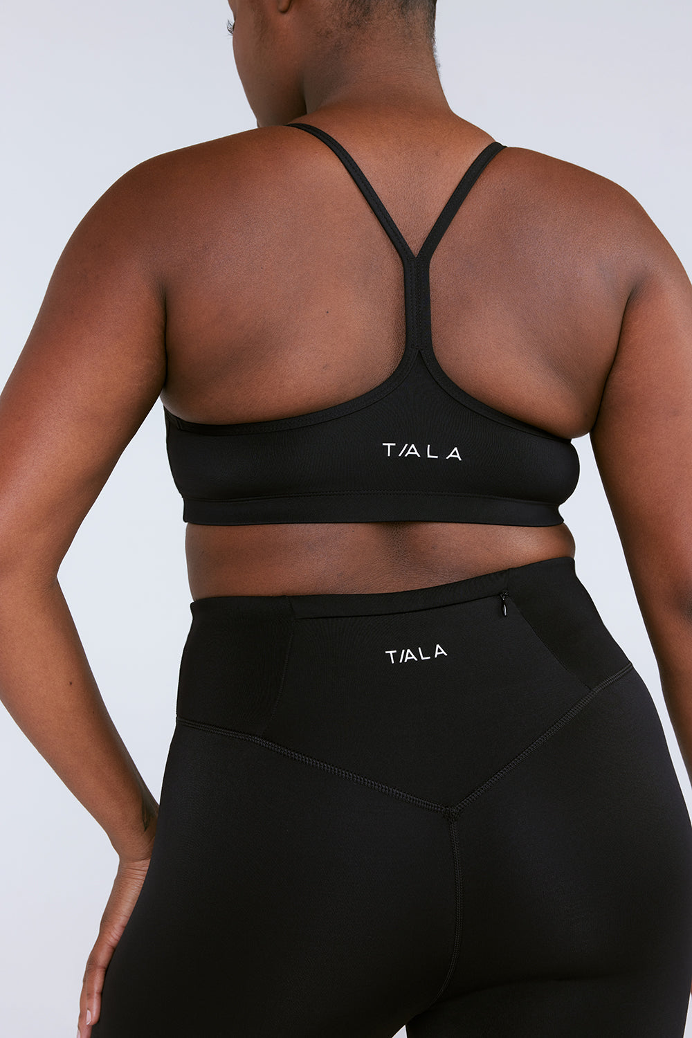 TALA Skinluxe medium support sports bra in black
