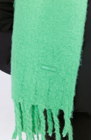 BRUSHED SCARF - APPLE GREEN