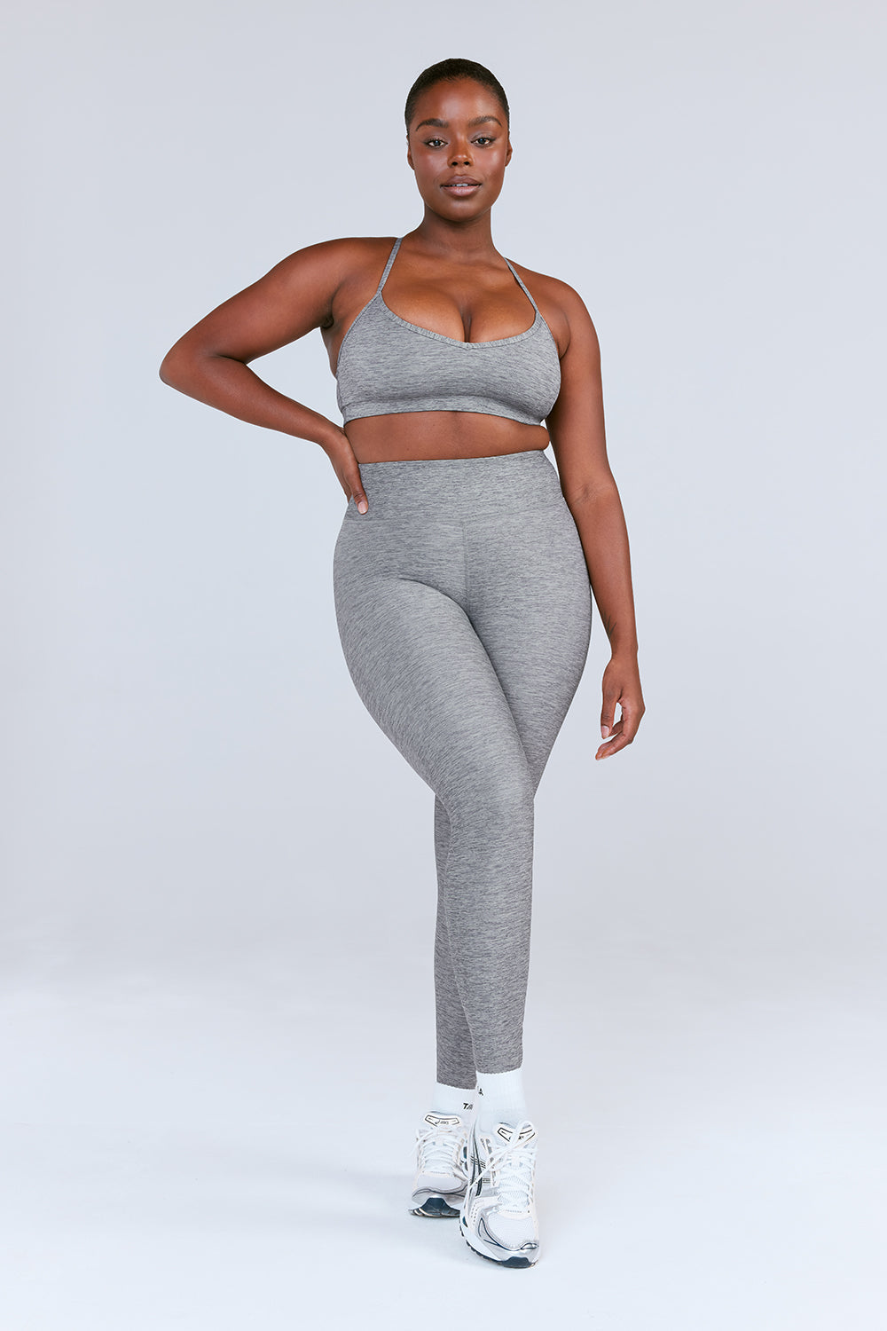 SKINLUXE HIGH WAISTED LEGGING - DARK GREY MARL