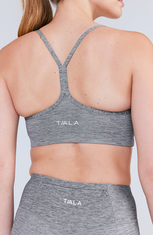 SKINLUXE LIFT SPORTS BRA - DARK GREY MARL