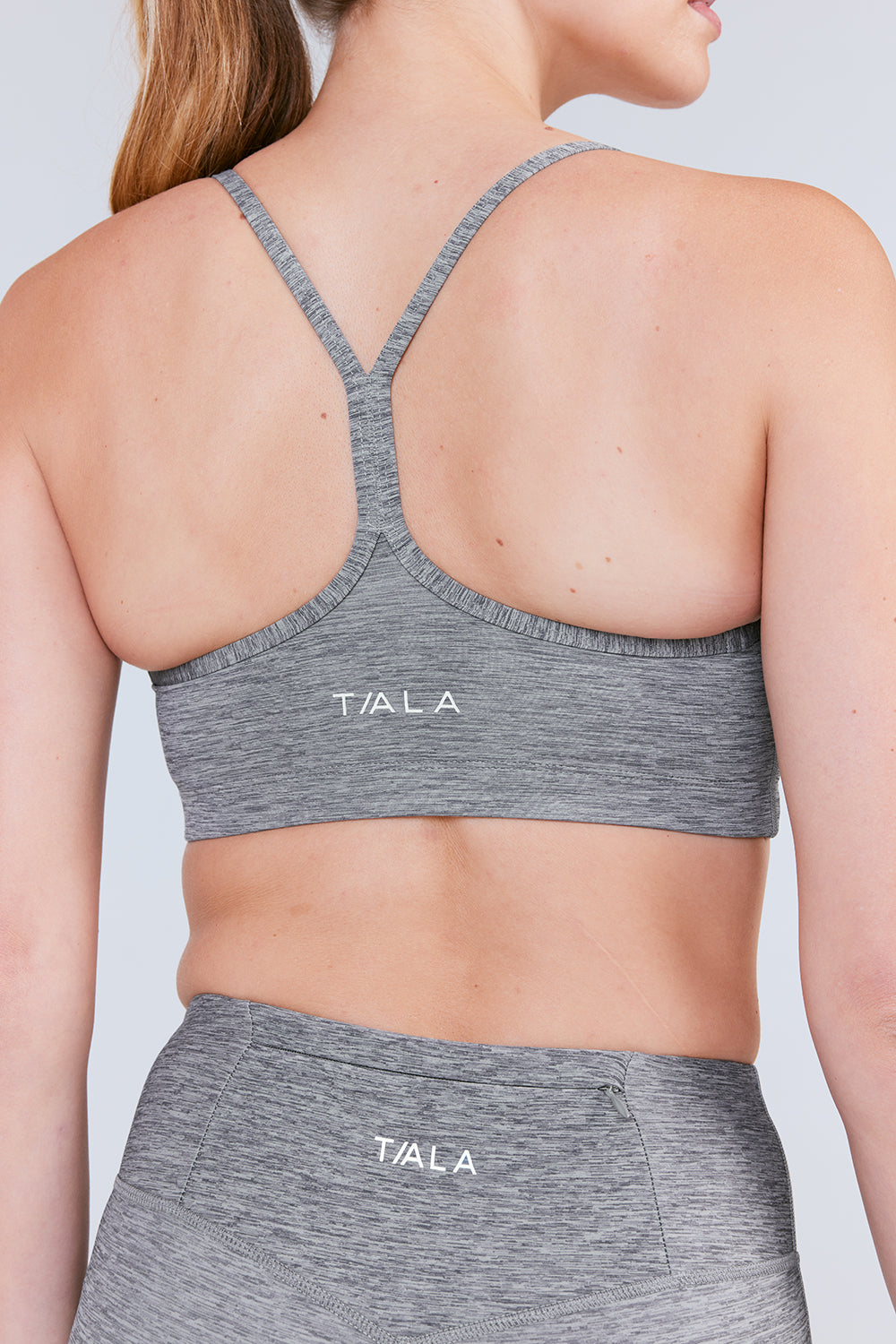 SKINLUXE LIFT SPORTS BRA - DARK GREY MARL