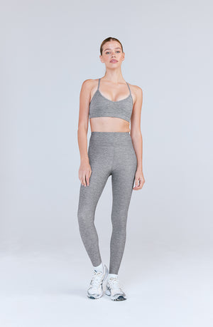 SKINLUXE HIGH WAISTED LEGGING - DARK GREY MARL