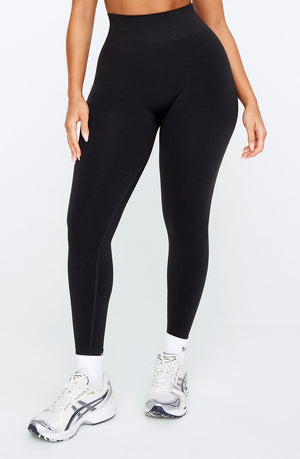 SCULPT SEAMLESS NO-SCRUNCH LEGGING - BLACK MARL