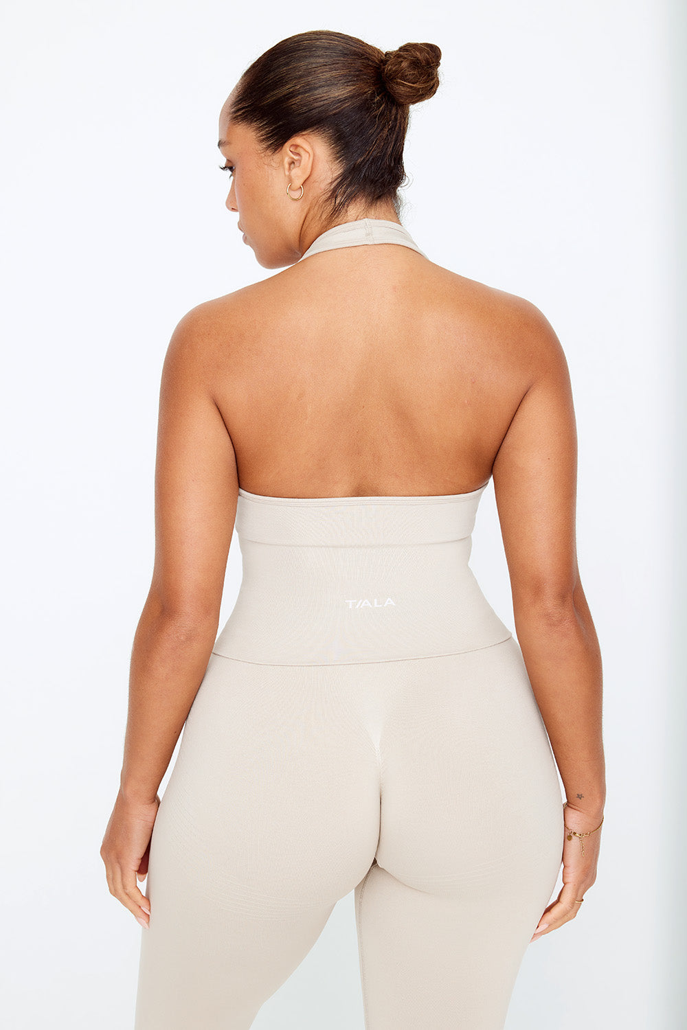 SCULPT SEAMLESS HALTER TANK - CHAI MARL