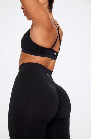 SCULPT SEAMLESS SCRUNCH LEGGING - BLACK MARL