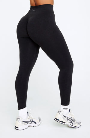 SCULPT SEAMLESS SCRUNCH LEGGING - BLACK MARL