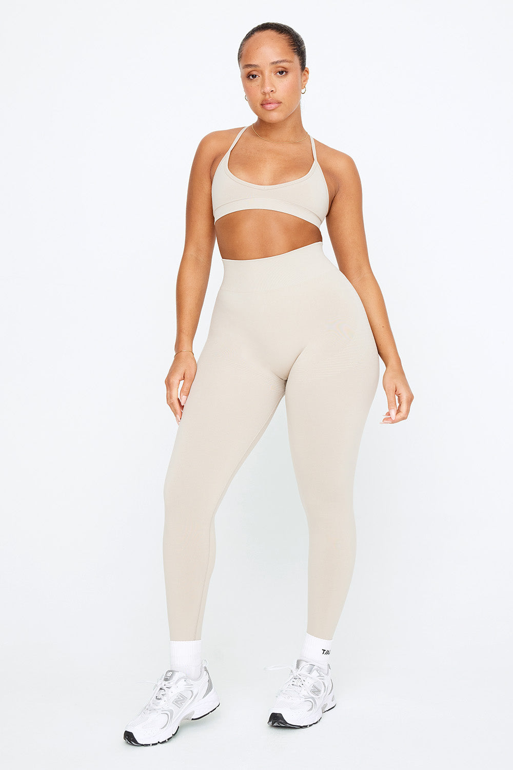 I Saw It First Washed Seamless Sculpt High Neck Activewear Crop Top