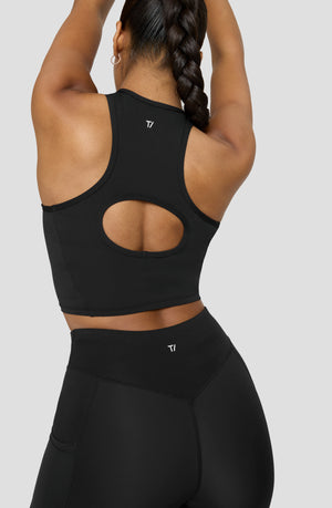 FORMTECH OPEN BACK RACER TANK - BLACK