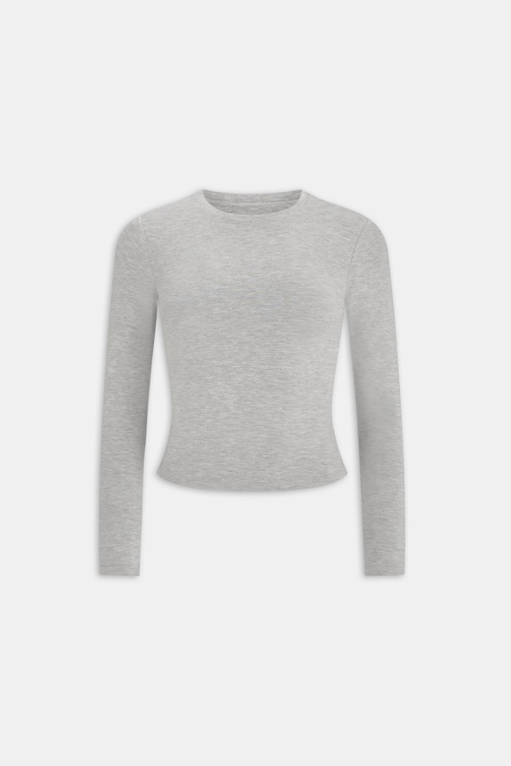 365 LONG SLEEVE FULL LENGTH TOP - GREY MARL