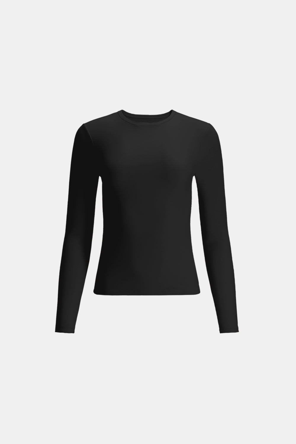 365 SCULPTING LOUNGE LONG SLEEVE FULL LENGTH T-SHIRT - SHADOW BLACK