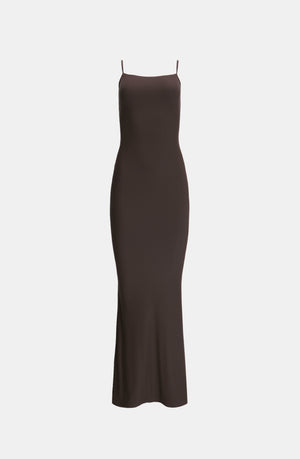 365 SCULPTING LOUNGE CAMI MAXI DRESS - ESPRESSO