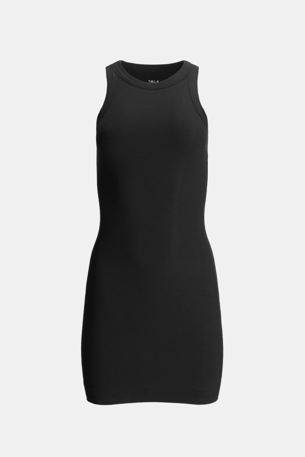 365 SCULPTING LOUNGE RACER MINI DRESS - SHADOW BLACK