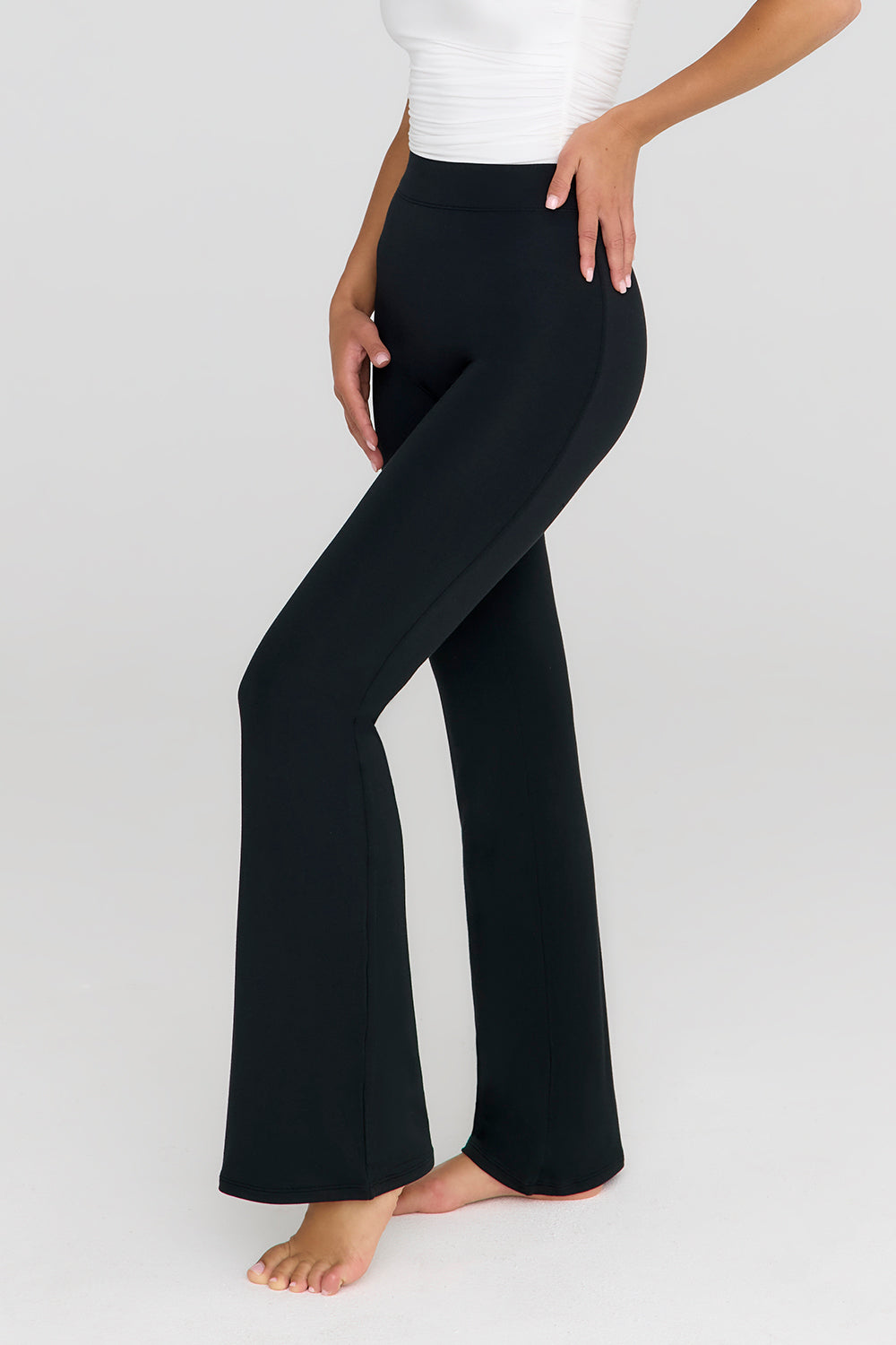 365 FLARED TROUSERS - SHADOW BLACK