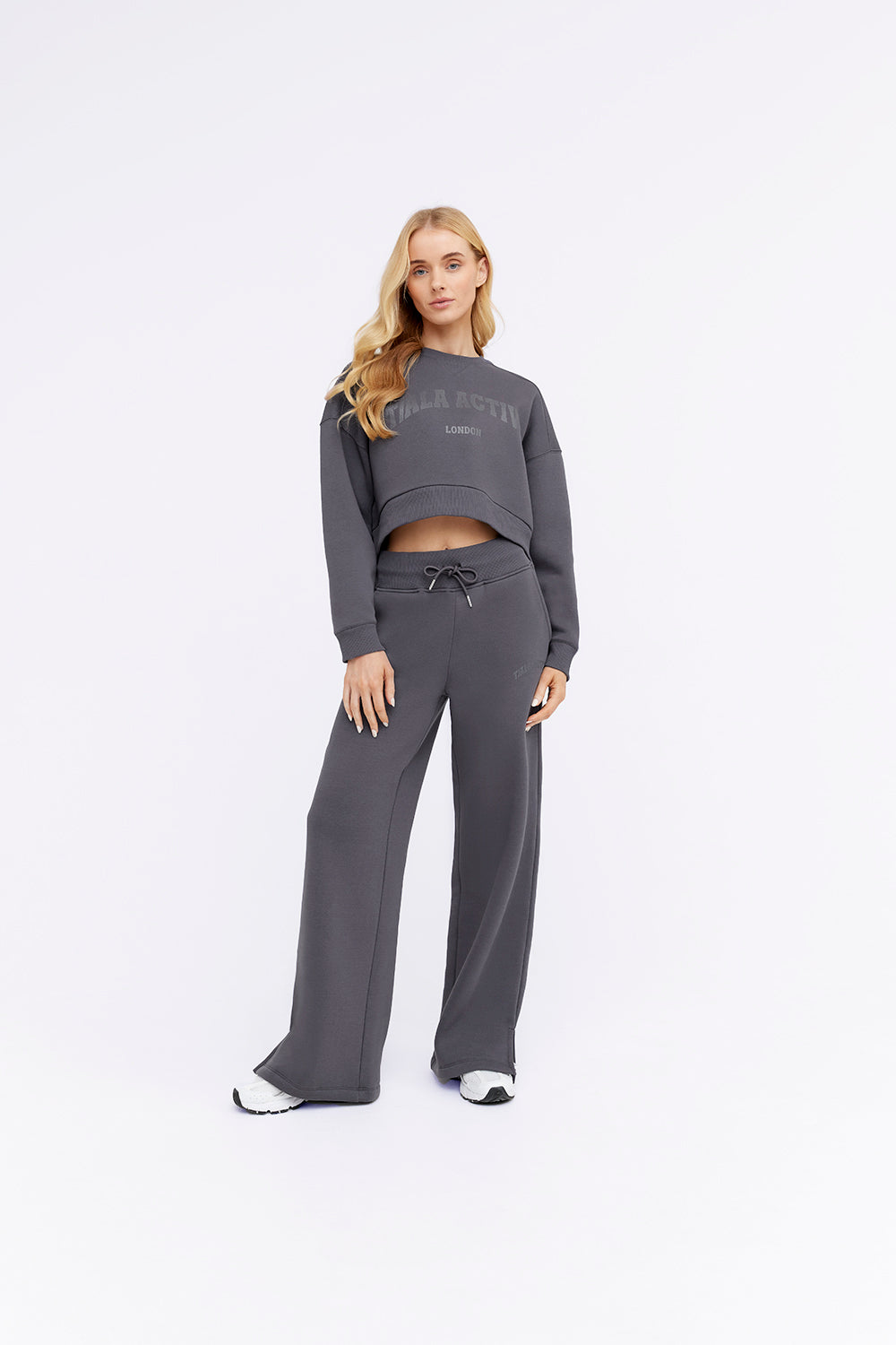 TALA ACTIVE WIDE LEG JOGGER - GRAPHITE