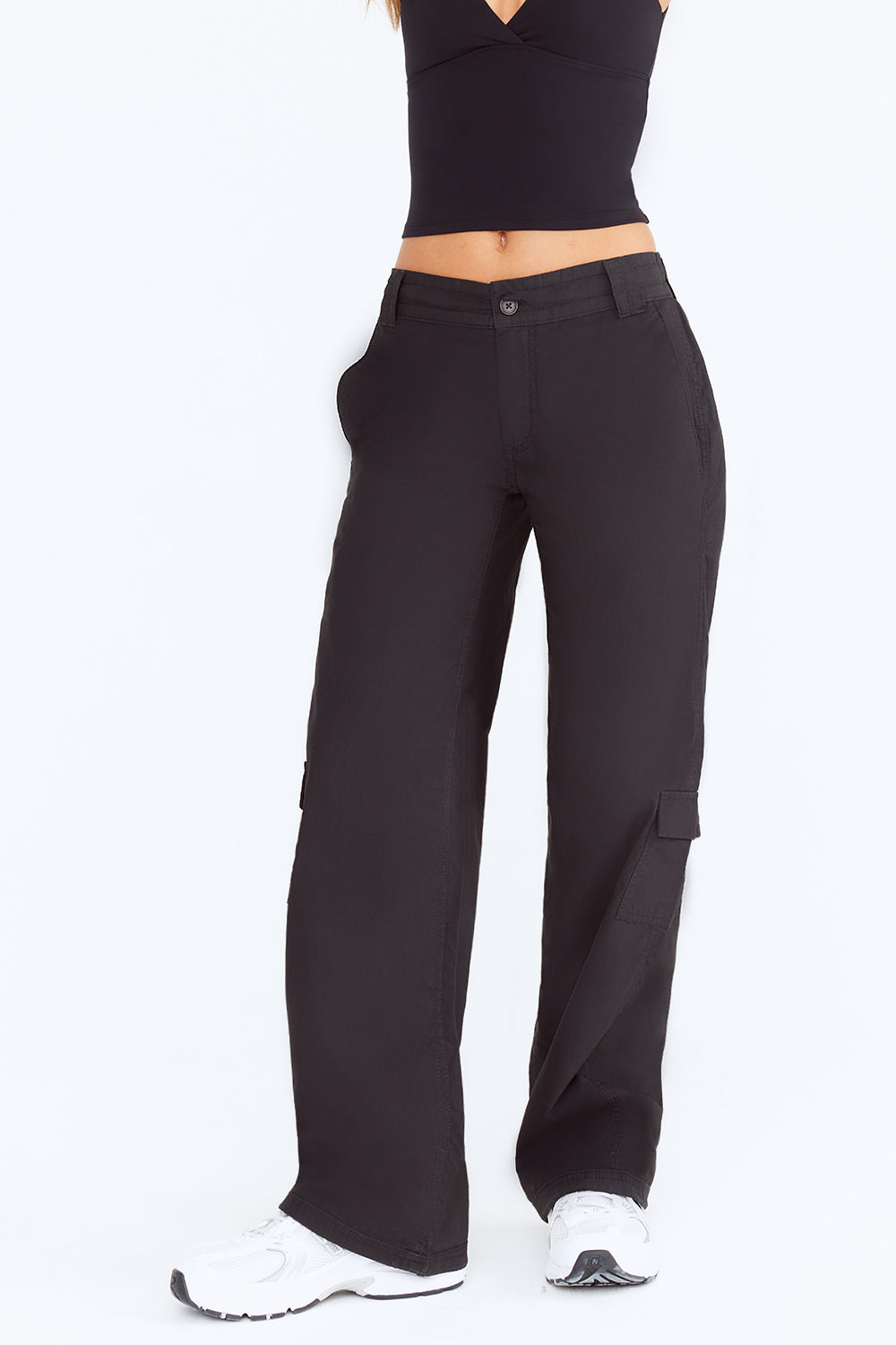 ADJUSTABLE CARGO TROUSER - BLACK