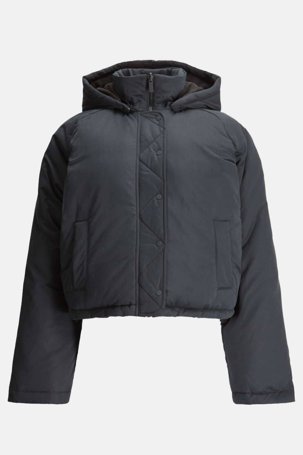 COCOON T LOGO REVERSIBLE PUFFER JACKET - BLACK