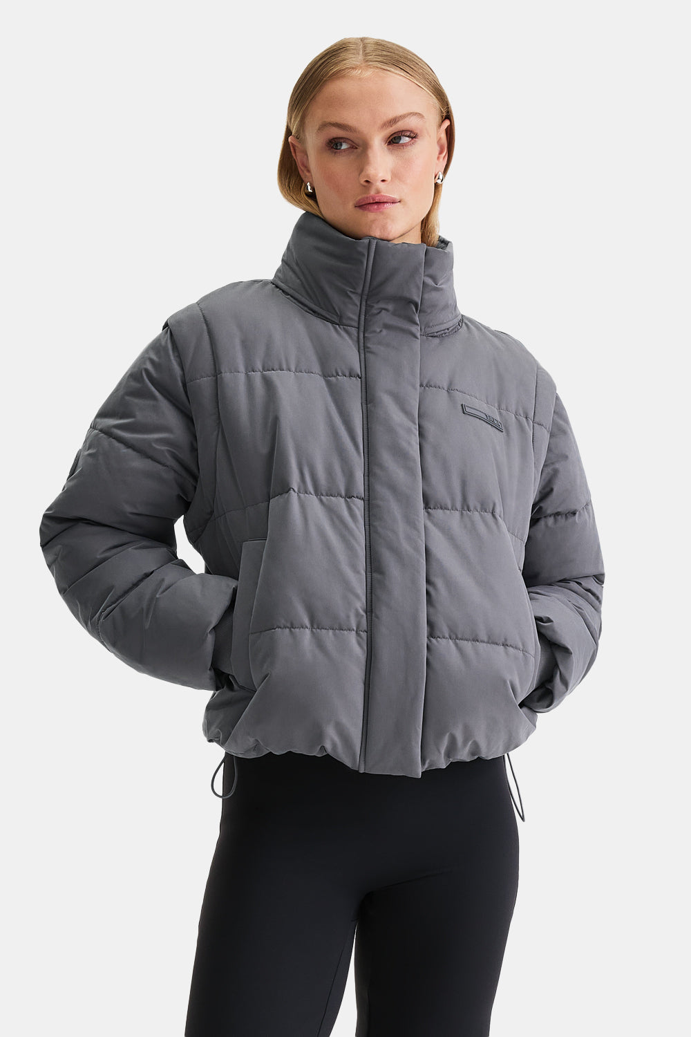 STORM MULTIWAY 3-IN-1 PUFFER JACKET - CHARCOAL