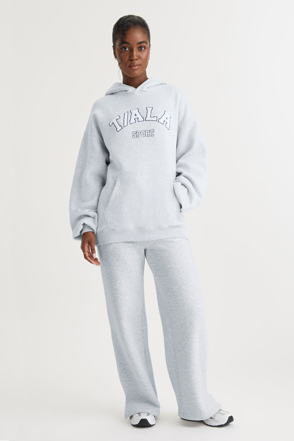 OVERSIZED CLUB HOODIE - GREY MARL