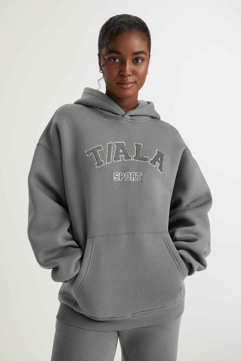 OVERSIZED CLUB HOODIE - SLATE GREY