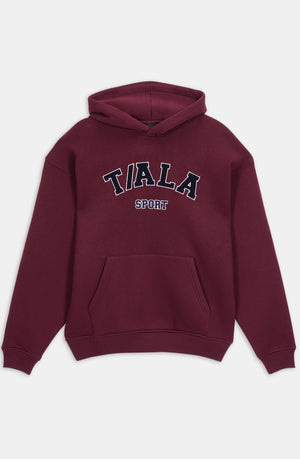 OVERSIZED CLUB HOODIE - BURGUNDY