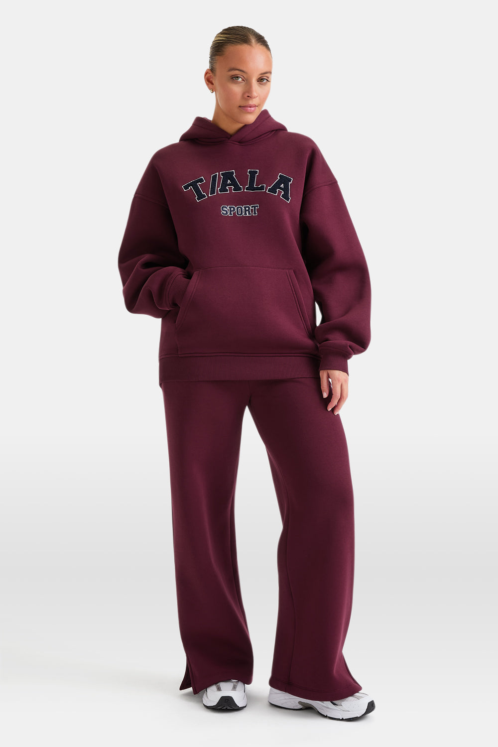 OVERSIZED CLUB HOODIE - BURGUNDY