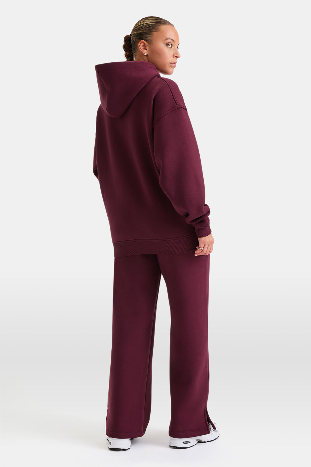 OVERSIZED CLUB HOODIE - BURGUNDY