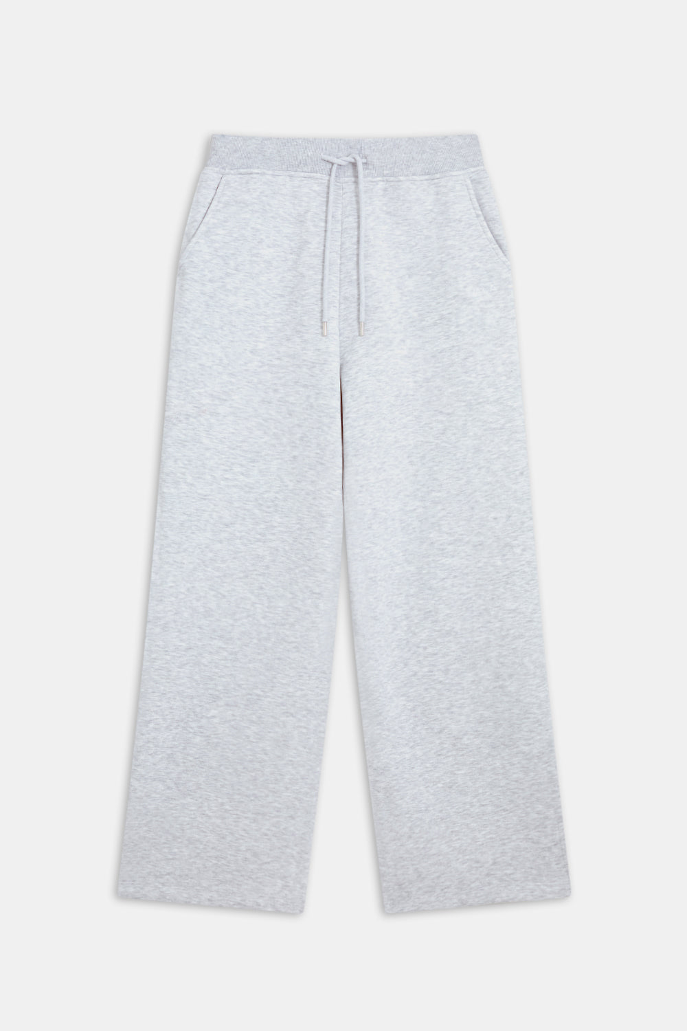 WIDE LEG CLUB LOGO JOGGER - GREY MARL