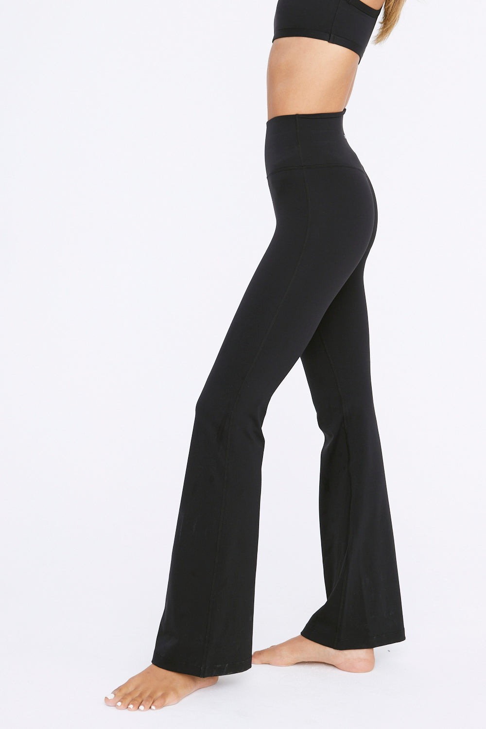 and on sale right now! buttery soft no front seam flared leggings