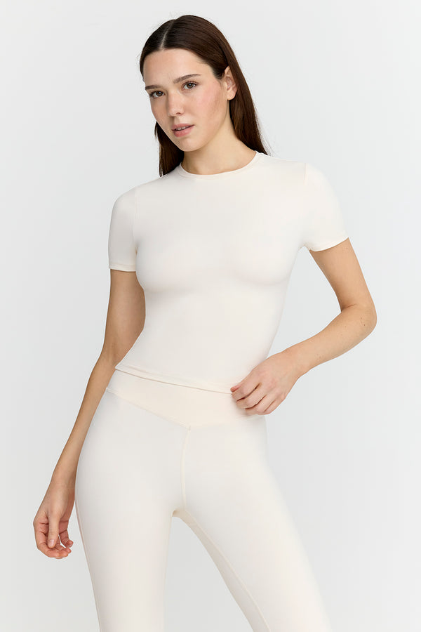 Women's 2 in 1 Built-in Bra Long Sleeve Tee Sports Gym Ladies T  Shirt,White-2X