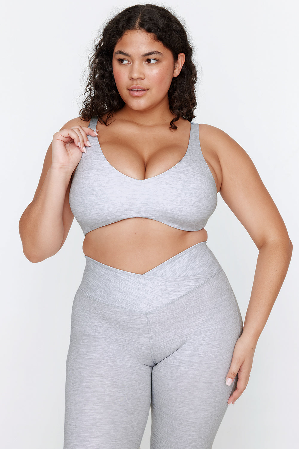 DAYFLEX PUSH-UP SPORTS BRA - GREY MARL