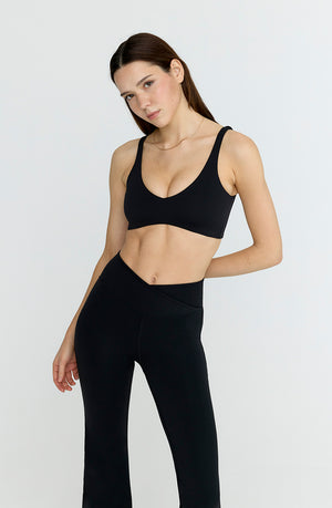 DAYFLEX PUSH-UP SPORTS BRA - SHADOW BLACK