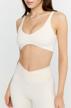 DAYFLEX PUSH-UP SPORTS BRA - BUTTERMILK