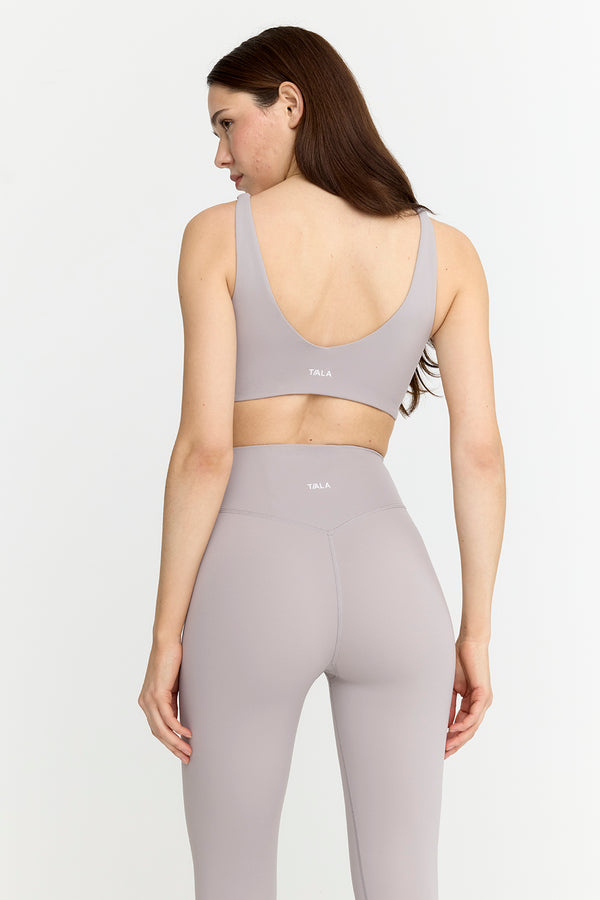 Vertical Sports Bra - Slate - Chandra Yoga & Active Wear