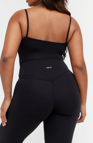 DAYFLEX HIGH WAISTED WIDE LEG YOGA PANT - SHADOW BLACK