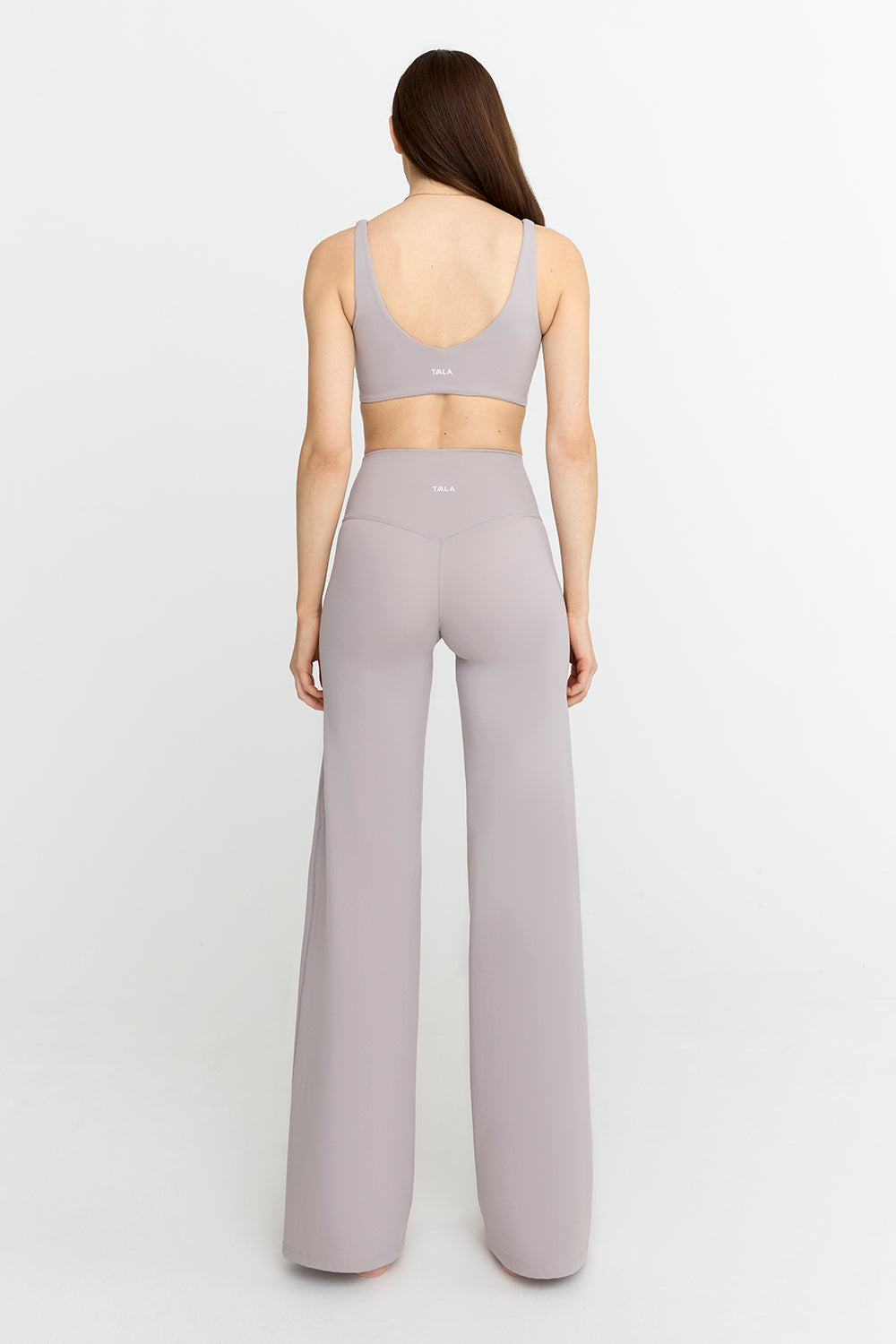 DAYFLEX HIGH WAISTED WIDE LEG YOGA PANT - TAUPE