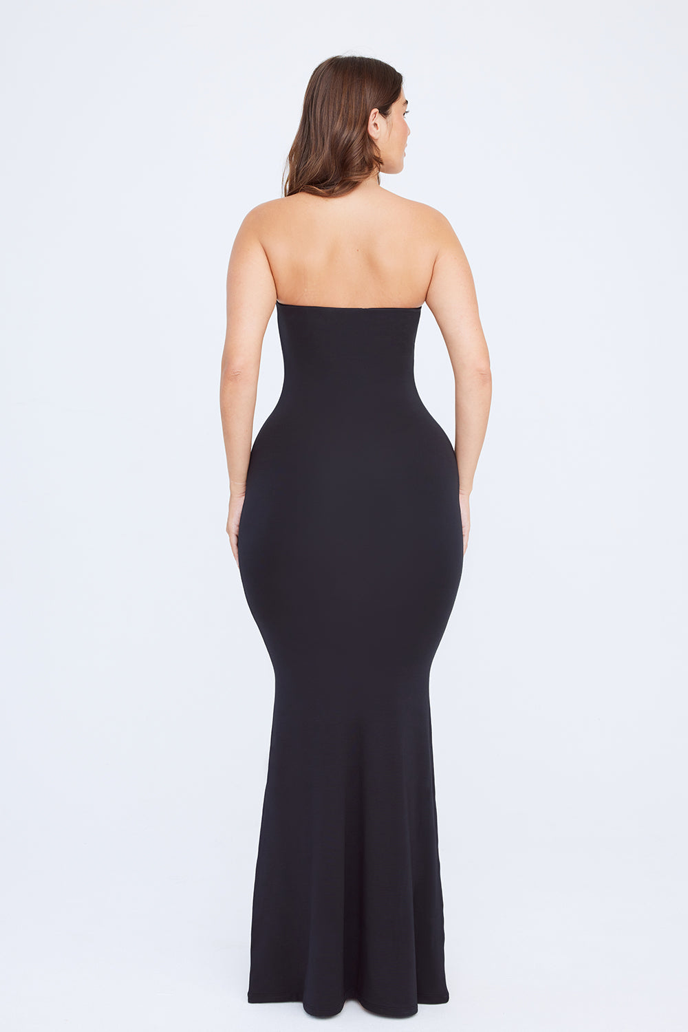 365 BANDEAU MAXI DRESS - SHADOW BLACK