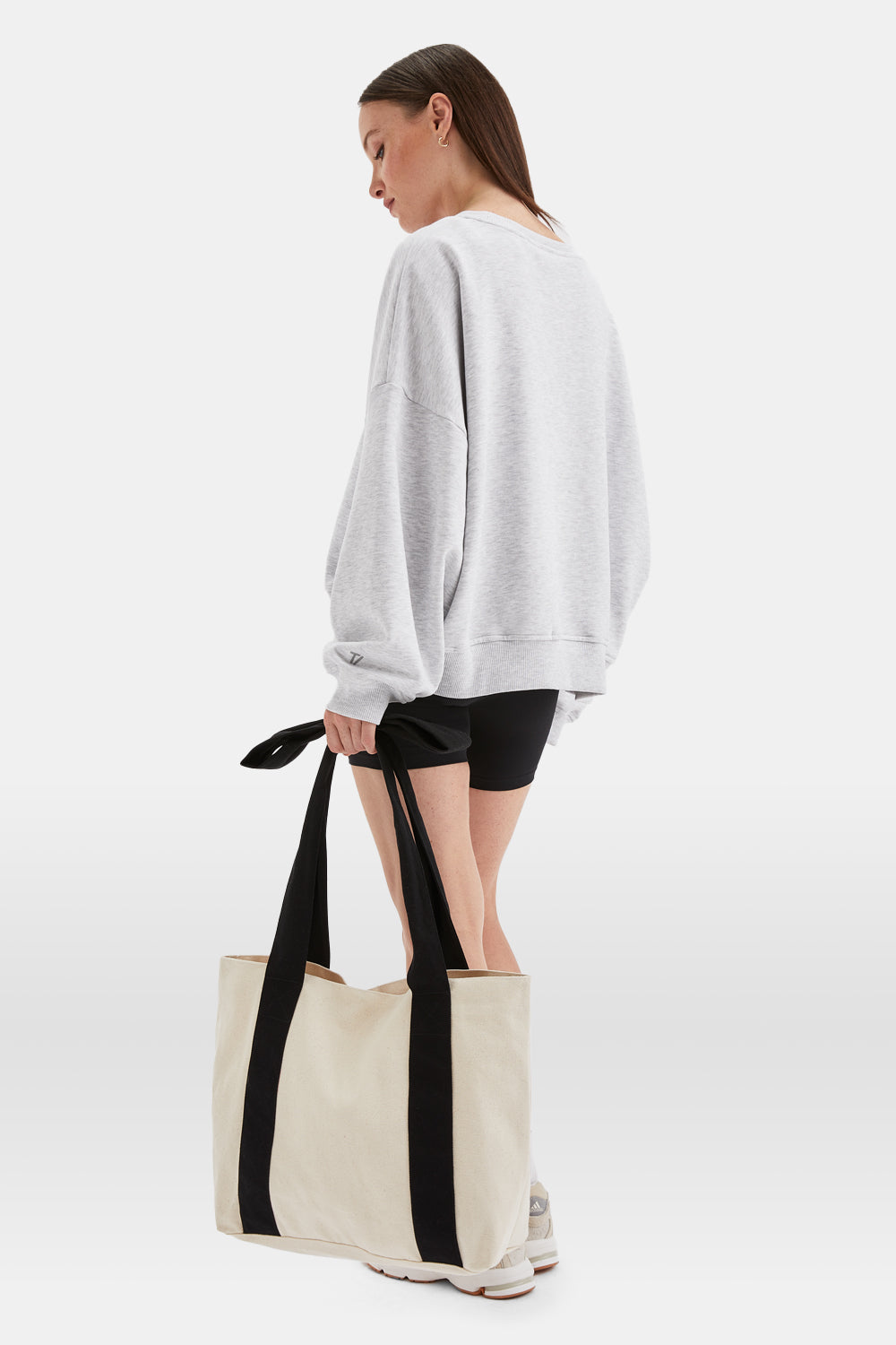 TALA BOW HANDLE TOTE BAG - NEUTRAL