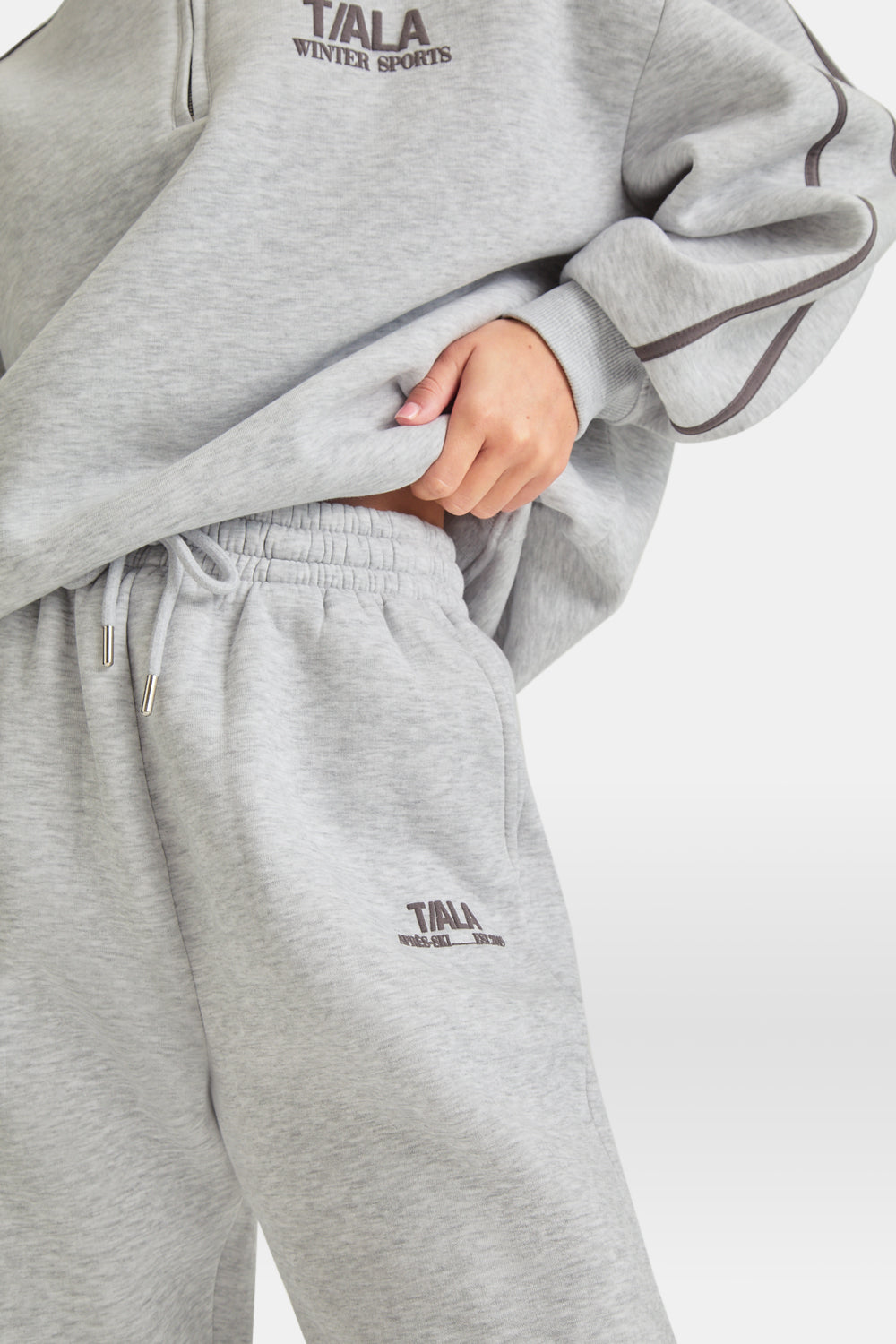 TALA WINTER SPORTS CUFFED JOGGER - GREY MARL