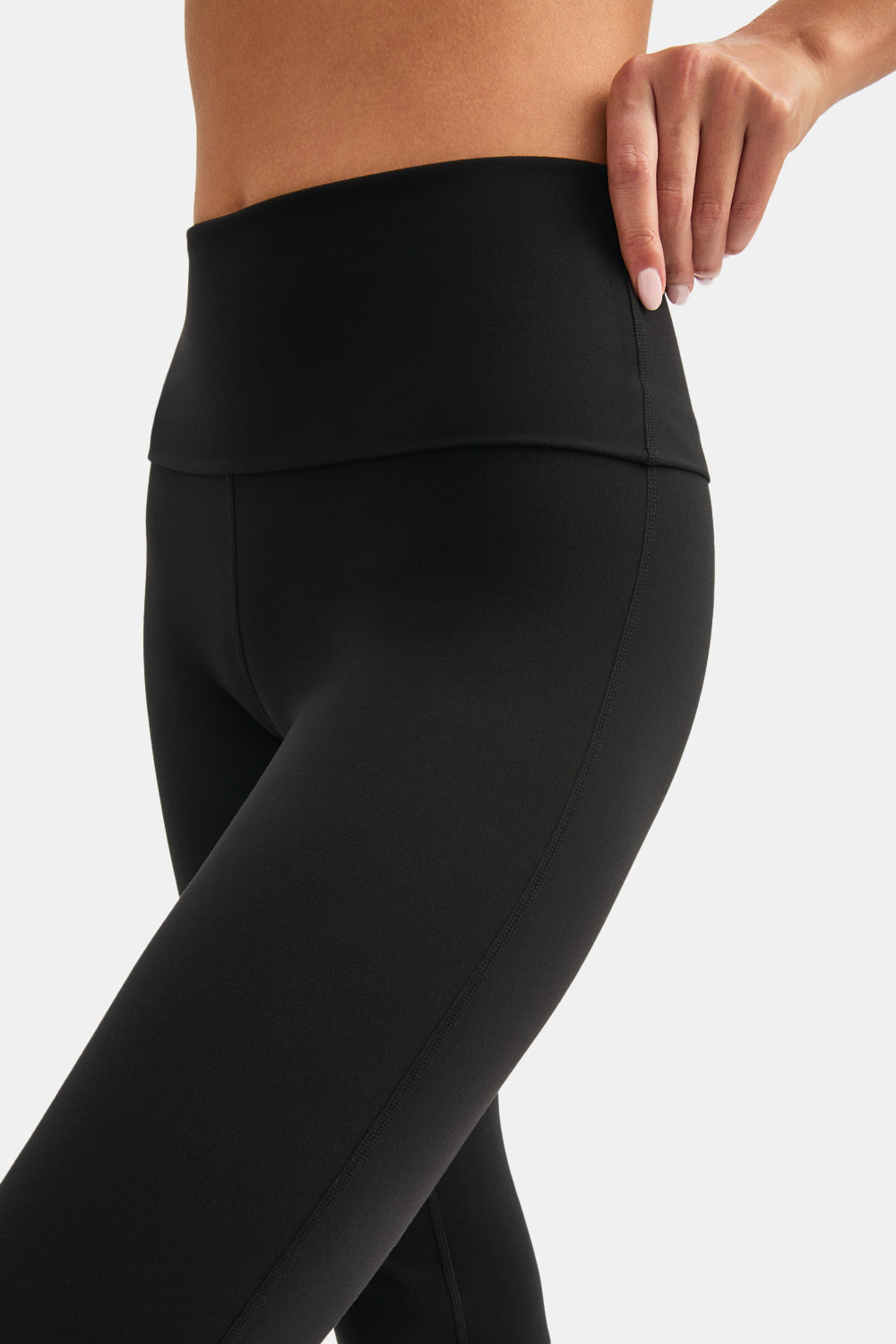 DAYFLEX MULTIWAY FOLD WAIST FLARED YOGA PANT - SHADOW BLACK